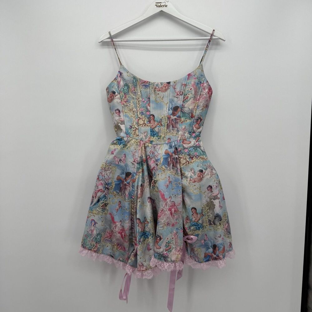 Dolls Kill Sugar Thrillz Divine Lush Opulence Corset Dress Size Sm Renaissance
